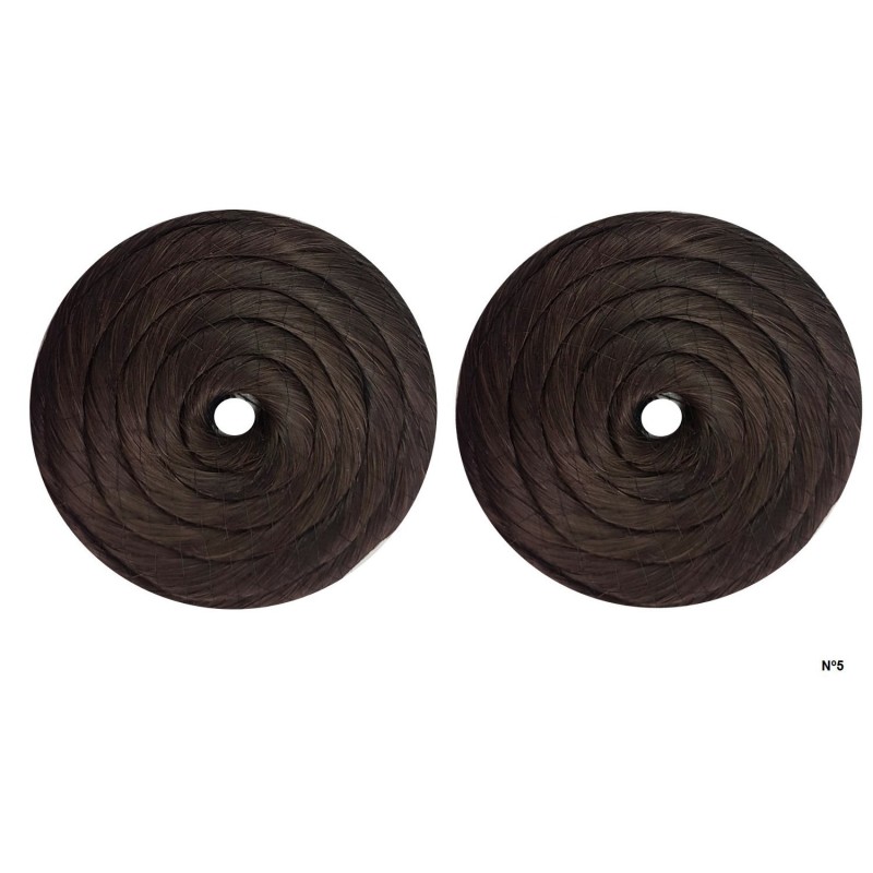 Rodetes de fallera Grandes cabello natural pareja