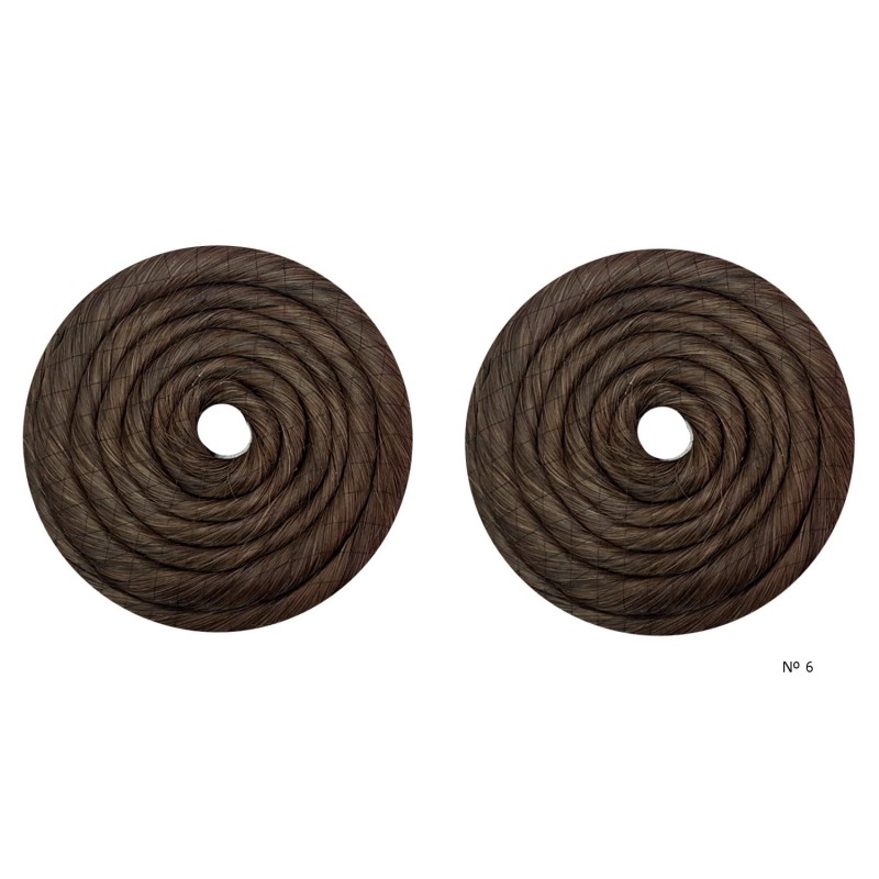 Rodetes de fallera Grandes cabello natural pareja