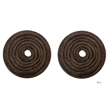 Rodetes de fallera Grandes cabello natural pareja