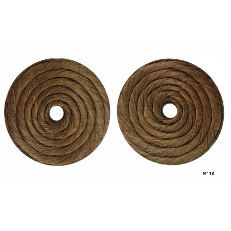 Rodetes de fallera Grandes cabello natural pareja