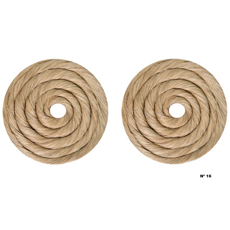 Rodetes de fallera Grandes cabello natural pareja