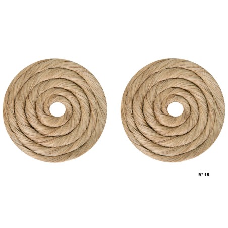 Rodetes de fallera Grandes cabello natural pareja