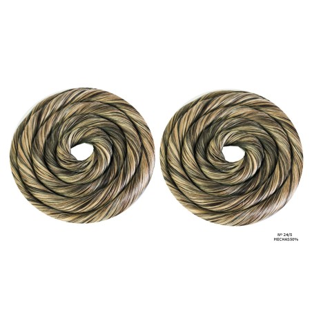 Rodetes de fallera Grandes cabello natural pareja