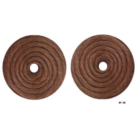 Rodetes de fallera Grandes cabello natural pareja