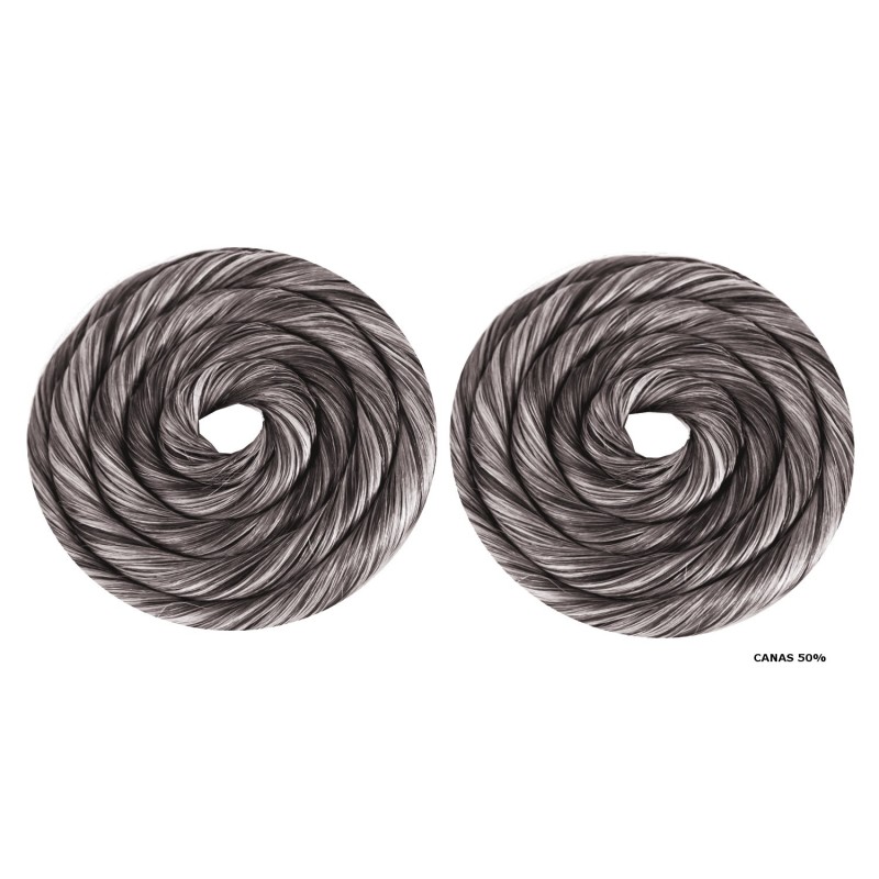 Rodetes de fallera Grandes cabello natural pareja