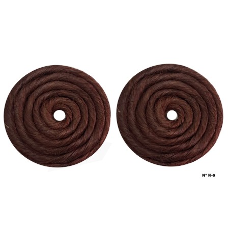Rodetes de fallera Grandes cabello natural pareja