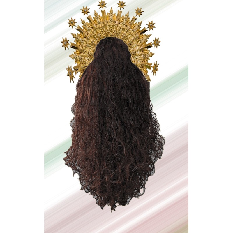 Peluca imagen religiosa.