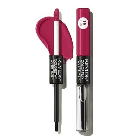Labial líquido ColorStay Overtime Revlon, sofa, manzanilla, brillante,