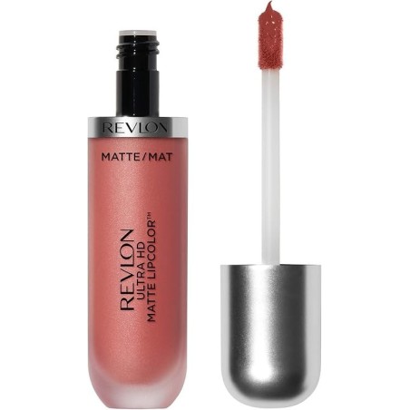 Labial líquido Ultra HD Matte Lipcolor revlon, vainilla, aplicador pro