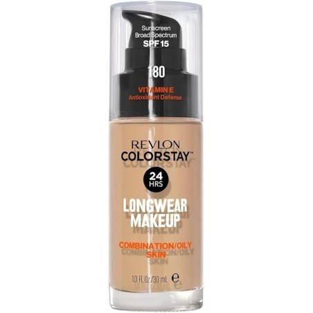 Base de maquillaje ColorStay piel Mixta/Grasa, flexible, resistente, f