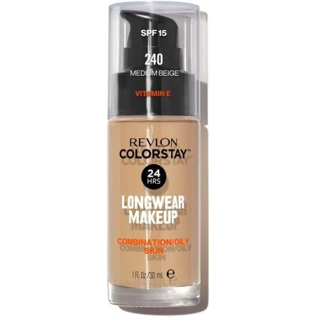 Base de maquillaje ColorStay piel Mixta/Grasa, flexible, resistente, f