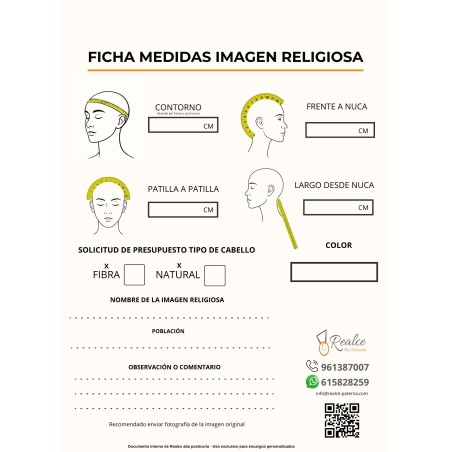 Peluca Jesús Nazareno en Cabello Natural o Fibra | Alta Posticería