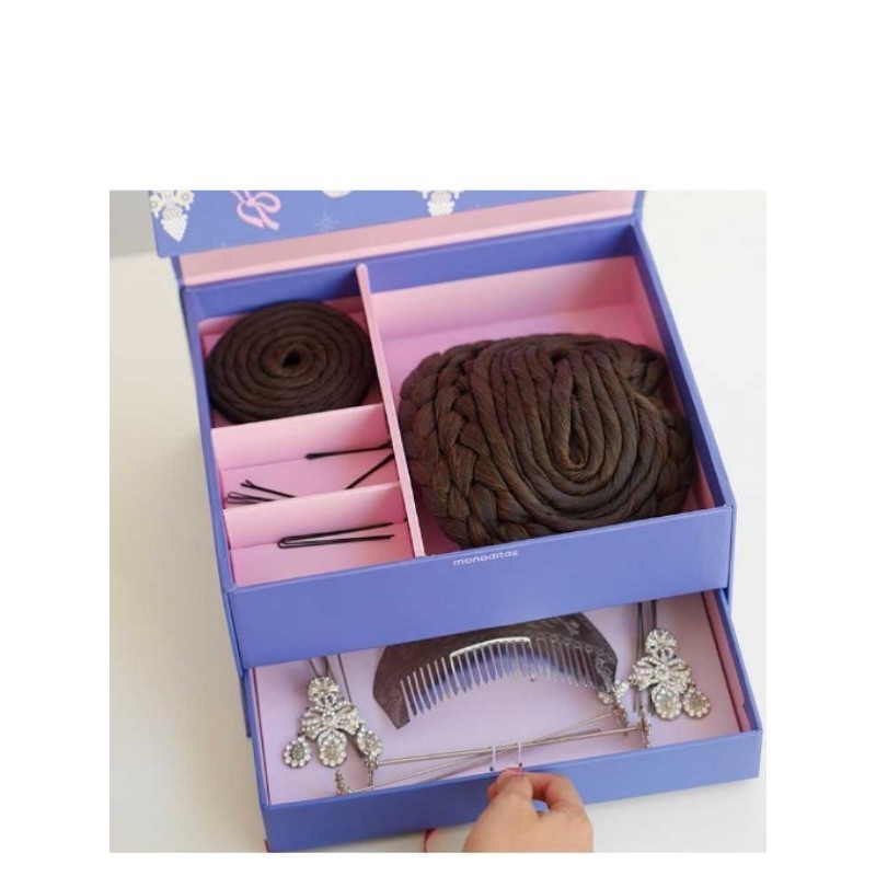 Caja de moños para la peluquería de moñaditas